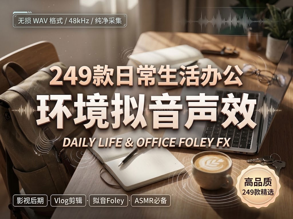 200+日常生活办公环境拟音无损WAV音效素材大合集